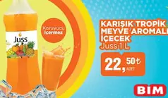 JUSS KARIŞIK TROPİK MEYVE AROMALI İÇEÇEK 1 L
